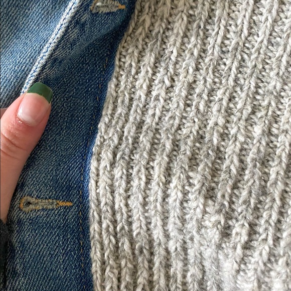 ABERCROMBIE JEAN JACKET WITH ATTACHED SWEATER!!! - Picture 3 of 3